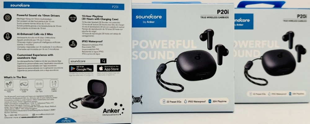 Новые оригинальные Беспроводные наушники-вкладыши Anker P20i Black. Киев - изображение 2