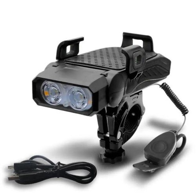 Ліхтар з велокріпленням і акумулятором, Велосипедний світлодіодний ліхтар із зарядкою GB-34 Івано-Франківськ - фото 2