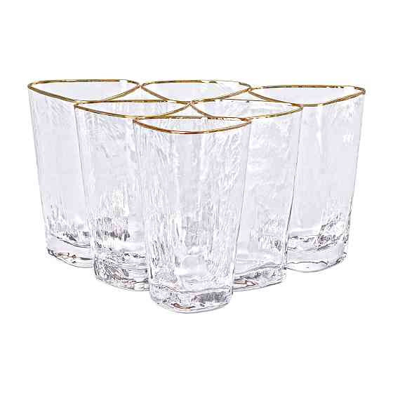 Набор из 6 стаканов, 450 мл, для лимонада, воды, сока и коктейлей HP-16-25 Киев