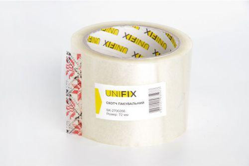 Стрічка клейка пакувальна 38 мкм 72 мм 200 SK-5400114 UNIFIX Рівне - фото 1