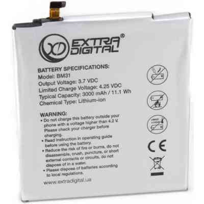Акумуляторна батарея Extradigital Xiaomi Mi3 (BM31) 3000 mAh (BMX6444) Вінниця