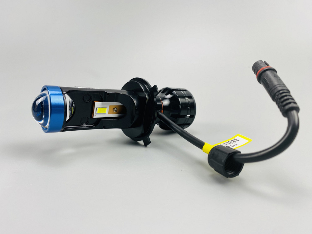 Світлодіодна лампа. (цоколь H4) (к-кт 2 шт) 12V-36V 80W set LED + лінза + чітка світлотінева межа, Мукачево - фото 6