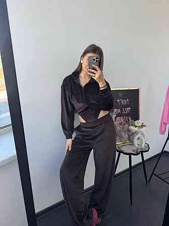 Женский стильный привлекательный велюровый костюм Шоколад, 42/44 Одесса