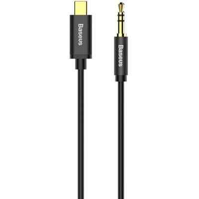 Кабель мультимедійний USB-C to 3.5mm M 1.2m black Baseus (CAM01-01) Вінниця