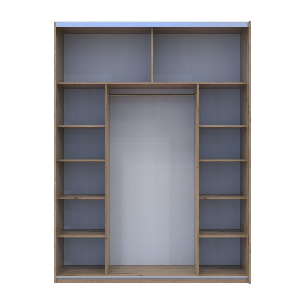 Шафа купе Doros G-Caiser Дуб Евок 1 ДСП / 1 зеркало 180х60х240 (DRS-011578) Дніпро - фото 4