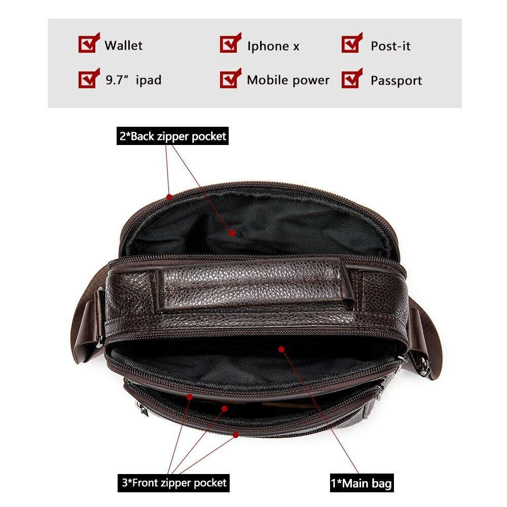 Мессенджер шкіряний 14991 Vintage Коричневий Київ - фото 8