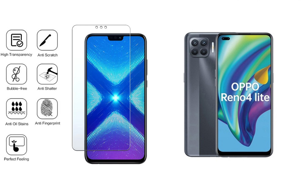 Защитное стекло NeoGlass для Oppo Reno 4 Lite – ультрапрозрачное и устойчивое Киев - изображение 4