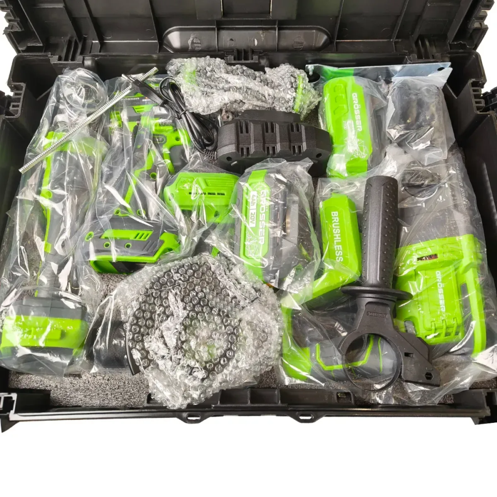 Набор аккумуляторный инструментов Grosser SET 482 (G0367) Киев - изображение 3