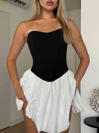 Стильный женский комплект корсет+юбка из плотной костюмной ткани Одесса