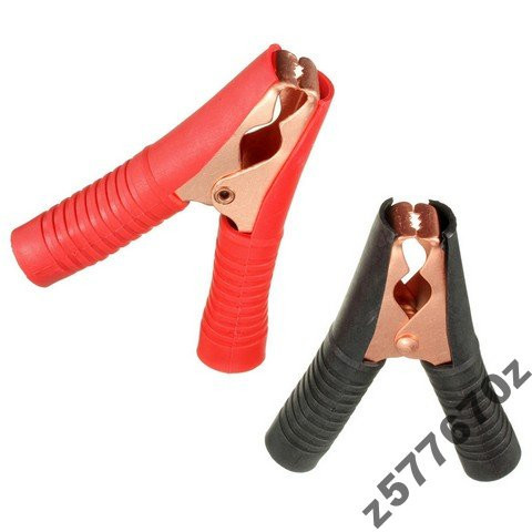 Зажим крокодил омедненный изолированный 100А(пара) Полтава - изображение 1