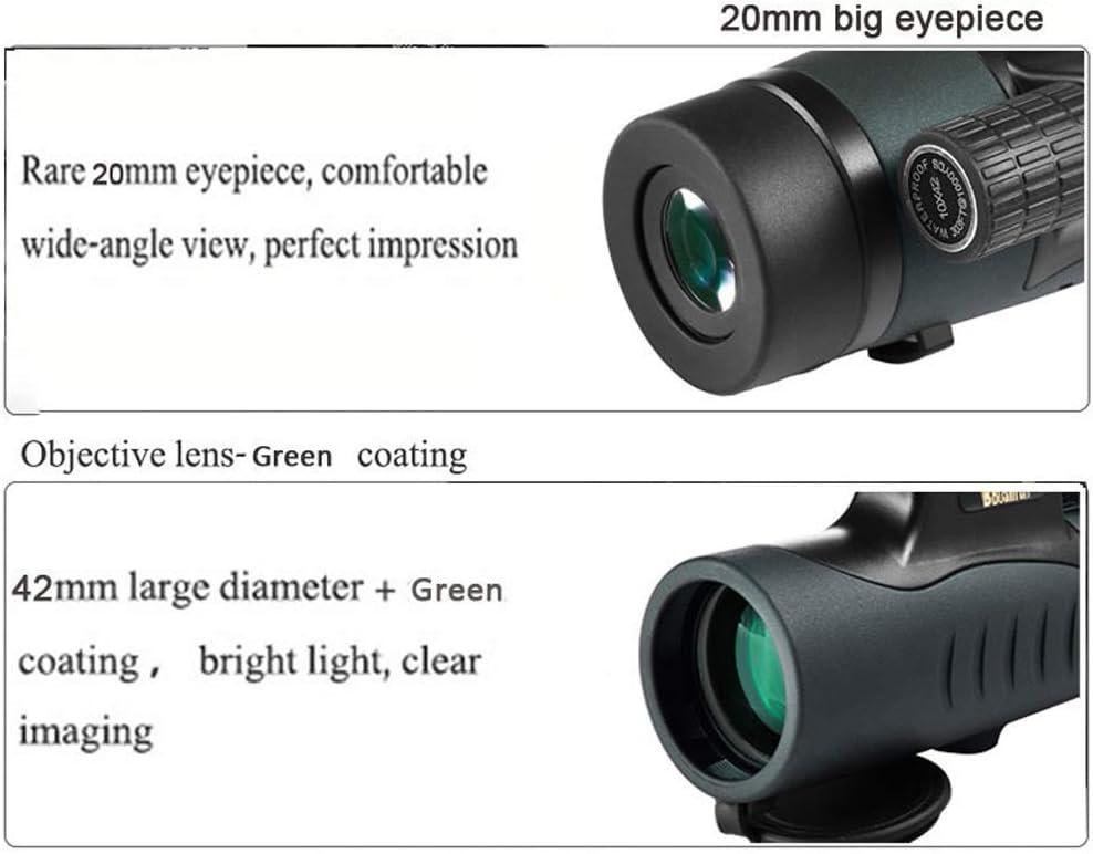 Монокулярний телескоп 12X42 з BAK4 призмами та триногою, для спостереження за птахами, природою та полюванням Київ - фото 8