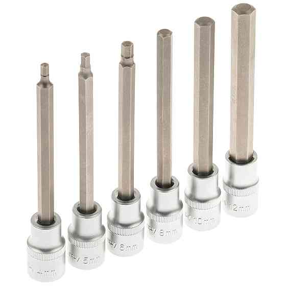 Набір ключів HEX з насадками 1/2"-12 предметів SATRA S-SH1212L Чернігів