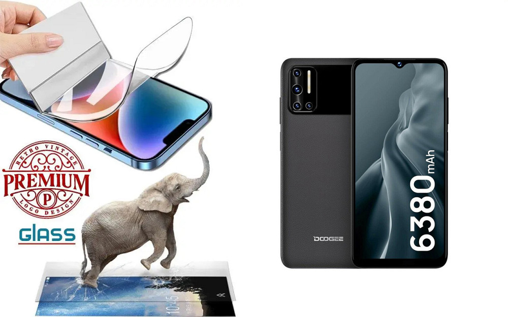 Полиуретановая пленка Doogee N40 Pro, Premium, толщина 0,2 мм Киев - изображение 1