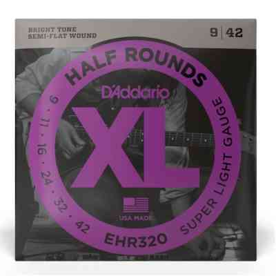 Струни для гітари D'Addario XL Half Rounds Super Light (09-42) (EHR320) Вінниця
