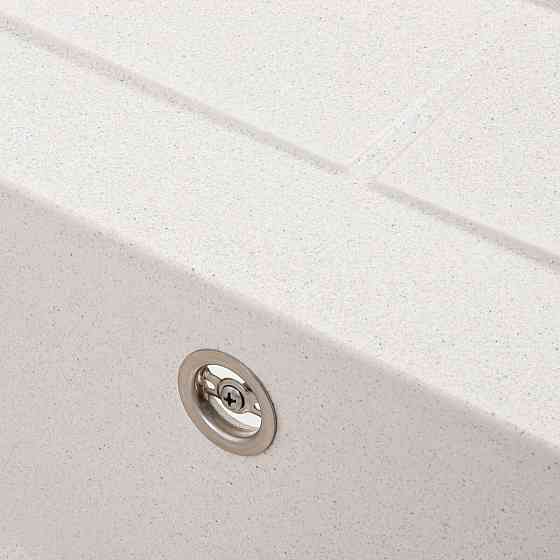 Гранітна мийка для кухні VALESO LOTOS 6550 матова Біла в крапку Коломыя