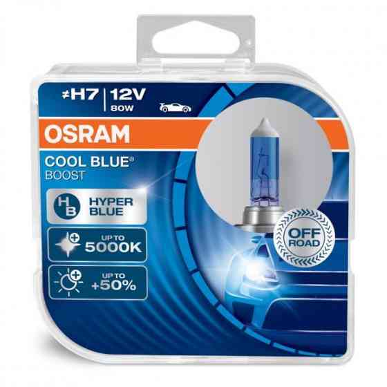 Комплект галогенових ламп OSRAM H7 62210CBB-HCB Cool Blue Boost 80W 12V PX26D (2 шт) Харків