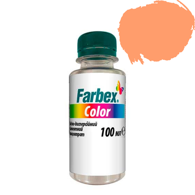 Водно-дисперсійний пігментний концентрат "Farbex Color", помаранчевий - 100 мл Харків - фото 1