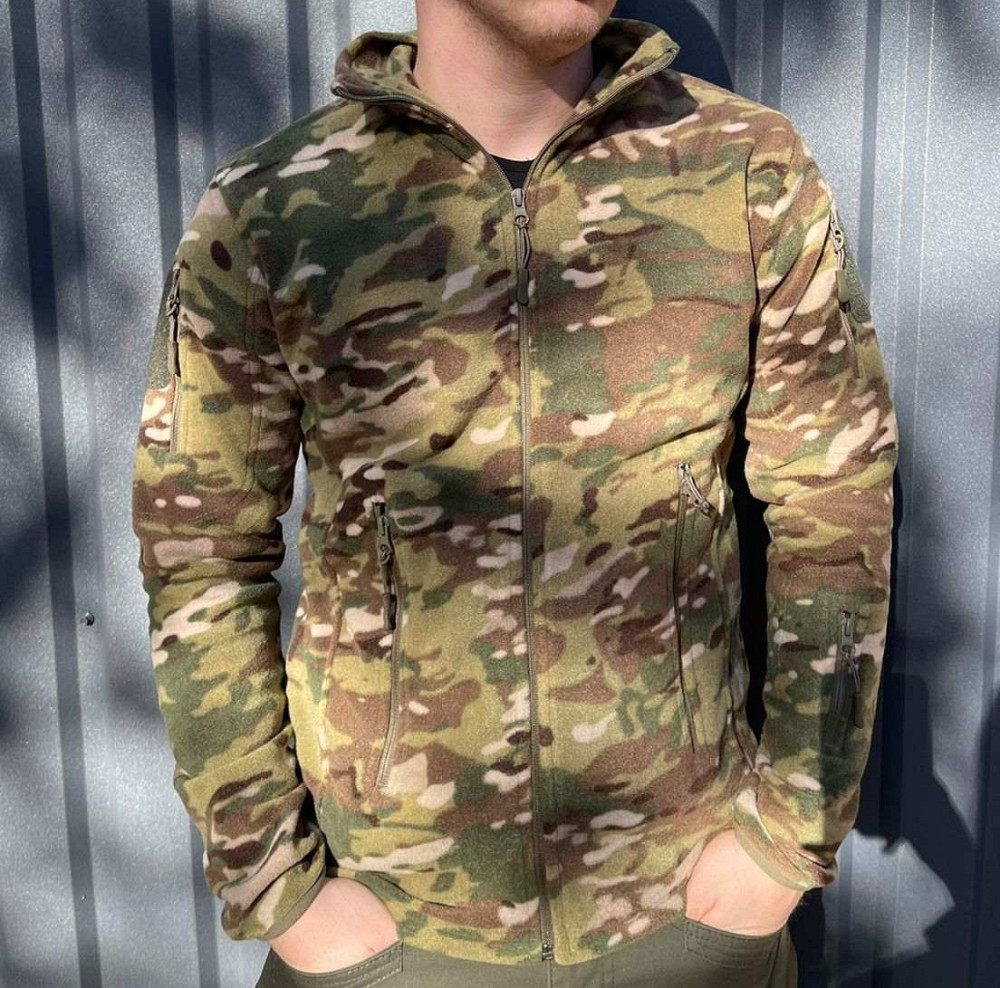 Армейская флисовая кофта на молнии (Мультикам) XL Винница - изображение 2