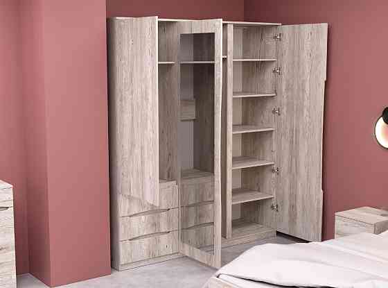 Шкаф Дельта 2, Самоа Димчастий, 1800х550х2100 Львов