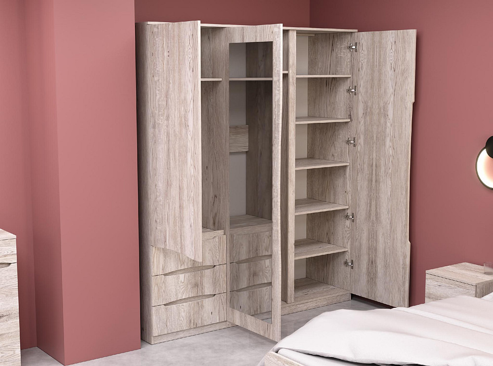 Шкаф Дельта 2, Самоа Димчастий, 1800х550х2100 Львов - изображение 4