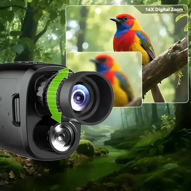 Монокуляр нічного бачення Ermenrich NS100 2.0 версія (до 300 м) Чорний Вінниця - фото 8