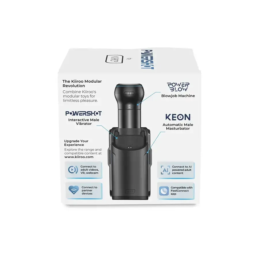 Интерактивный мастурбатор 2в1 с вибрацией KIIROO PowerShot, компактный, 2 вибромотора Львов - изображение 10