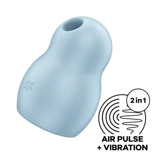 Вакуумний стимулятор з вібрацією Satisfyer Pro To Go 1 Blue Львів