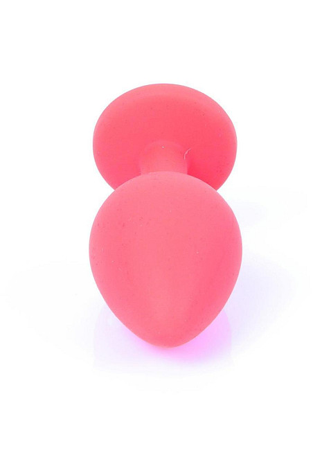 Анальна пробка - Jewellery Silicone Red Plug M Blue Sex Aura Київ - фото 5