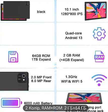JUNINKE 10-дюймовый планшет. Киев