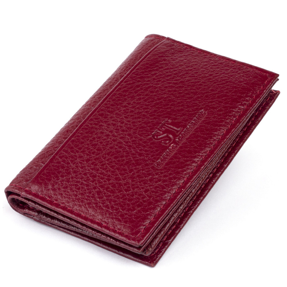 Візитниця-книжка ST Leather 19218 Бордова Київ - фото 15