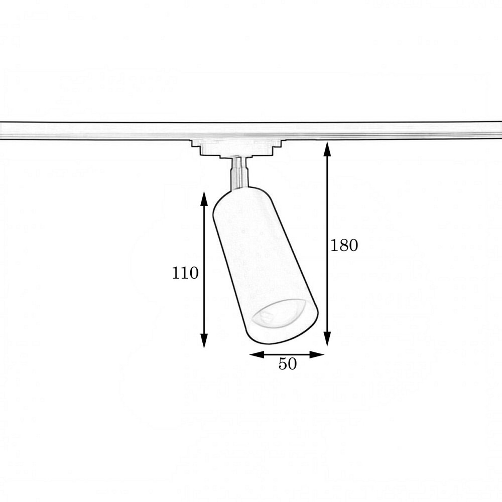Светильник трековый цилиндр Е27 Tube NT 1105-1 WH Киев - изображение 3