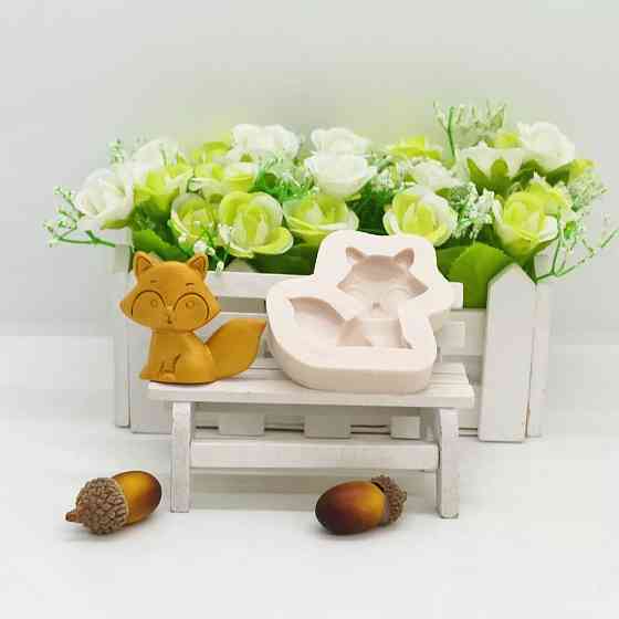 Молд силіконовий Лис 58 на 55 мм сірий Київ