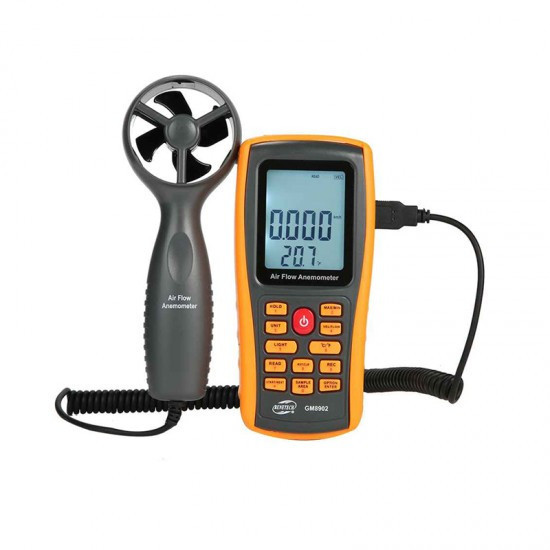 Анемометр-термометр USB 0,3-45 м/с, 0-45 °C BENETECH GM8902 Чернігів - фото 1