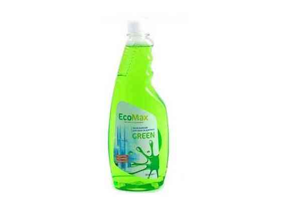 Засіб мийний д/скла та дзеркал 500мл (запаска) GREEN ТМ EcoMax Київ