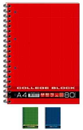 Зошит "Графіка" спіраль A4 80арк КВ4480-009 "College block-1", шт Київ