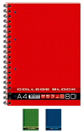 Зошит "Графіка" спіраль A4 80арк КВ4480-009 "College block-1", шт Київ - фото 1