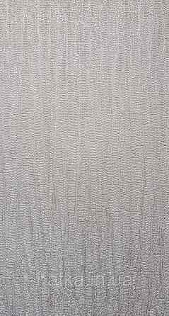 Шпалери вініл на флізеліні AdaWall Seyyah 1.06х10 однотонні хвилясті смуги структурні сіро-бежеві з глянцем Київ