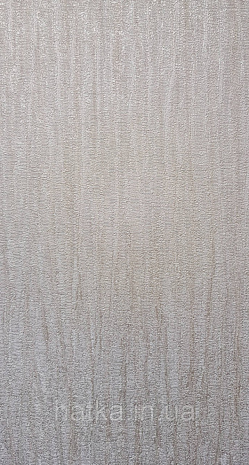 Шпалери вініл на флізеліні AdaWall Seyyah 1.06х10 однотонні хвилясті смуги структурні сіро-бежеві з глянцем Київ - фото 1