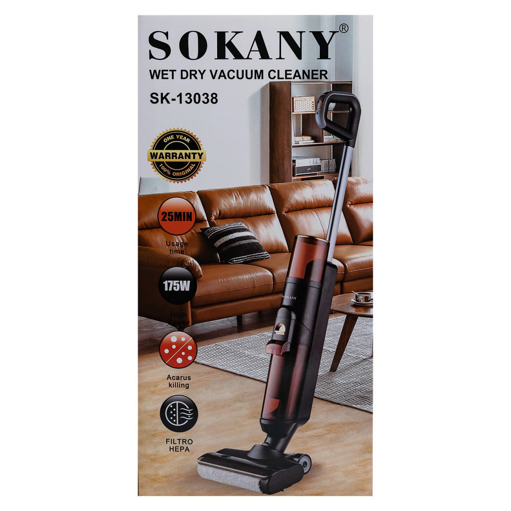 Безпровідний вертикальний миючий пилосос Sokany SK-13038 Київ - фото 6