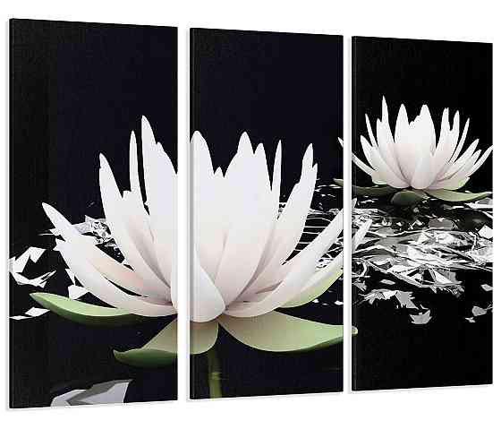 Модульная картина Цветы Лилии Art-8_XXL 70x130 см Киев