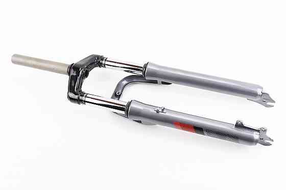 Вилка 26 "амортизаційна, без різьби 1-1/8" (28,6мм), шток 170мм, з ходом 60мм, Disk-brake, сіра LJ-641 Київ