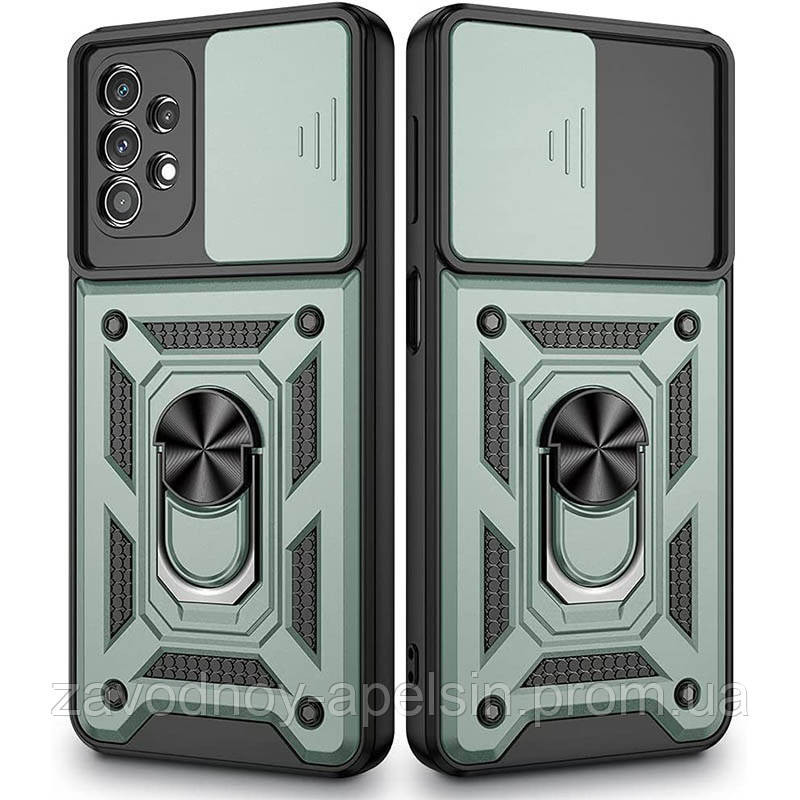 Samsung A53 A536 Протиударний чохол Hybrid (кільце + шторка) Одеса - фото 1