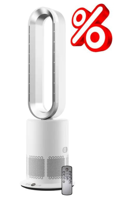 Воздухоочиститель 3-в-1 Locco PRO с безлопастным вентилятором и обогревателем Днепр - изображение 1