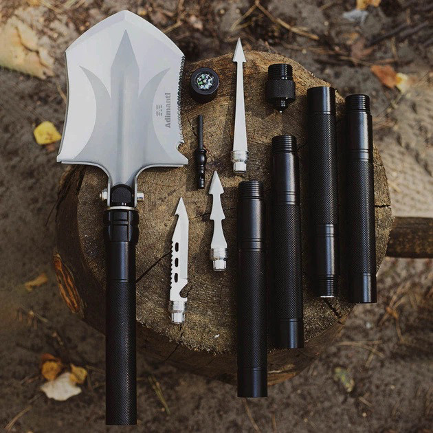 Многофункциональная туристическая сапёрная лопата Adimanti HK002 11-в-1 складная с чехлом QV-82 Львов - изображение 3