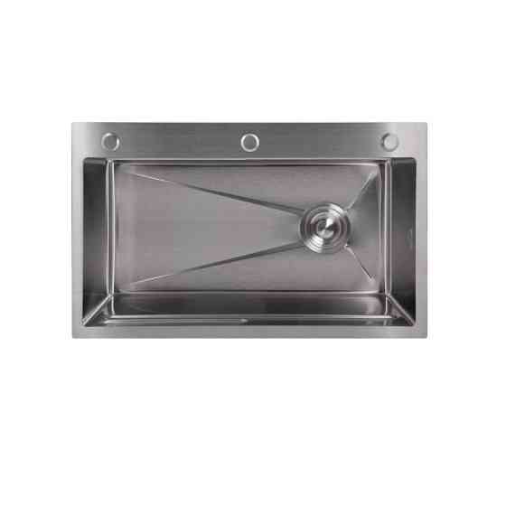 Мойка для кухни интегрированная Lidz Handmade H7545 Brushed Steel 3,0/1,0 мм LDH7545BRU49457 Киев