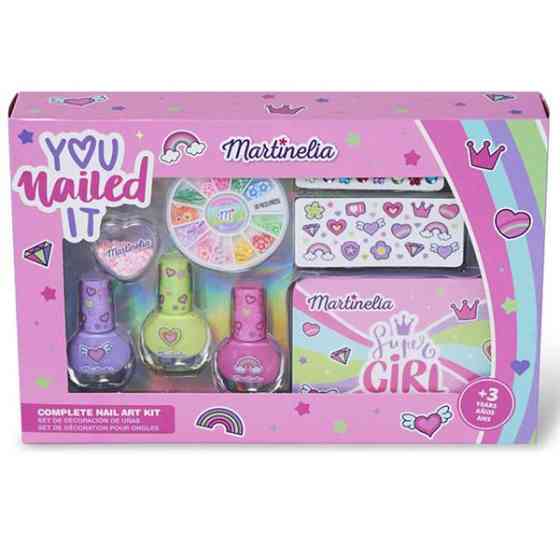 Дитячий набір для манікюру Martinelia Супердівчинка з металевою коробкою (11934) Харьков