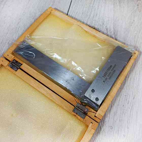 Угольник слесарный УШ 100×63 мм с пяткой металлический ГОСТ для точной разметки и проверки углов Харьков