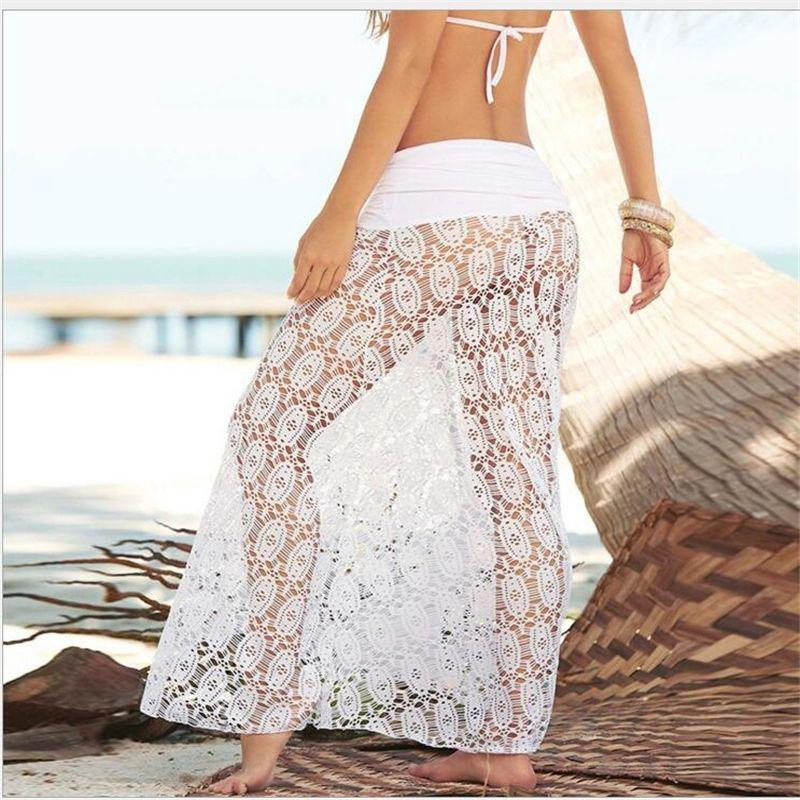 Пляжная юбка кружевная универсальный белый Киев - изображение 1