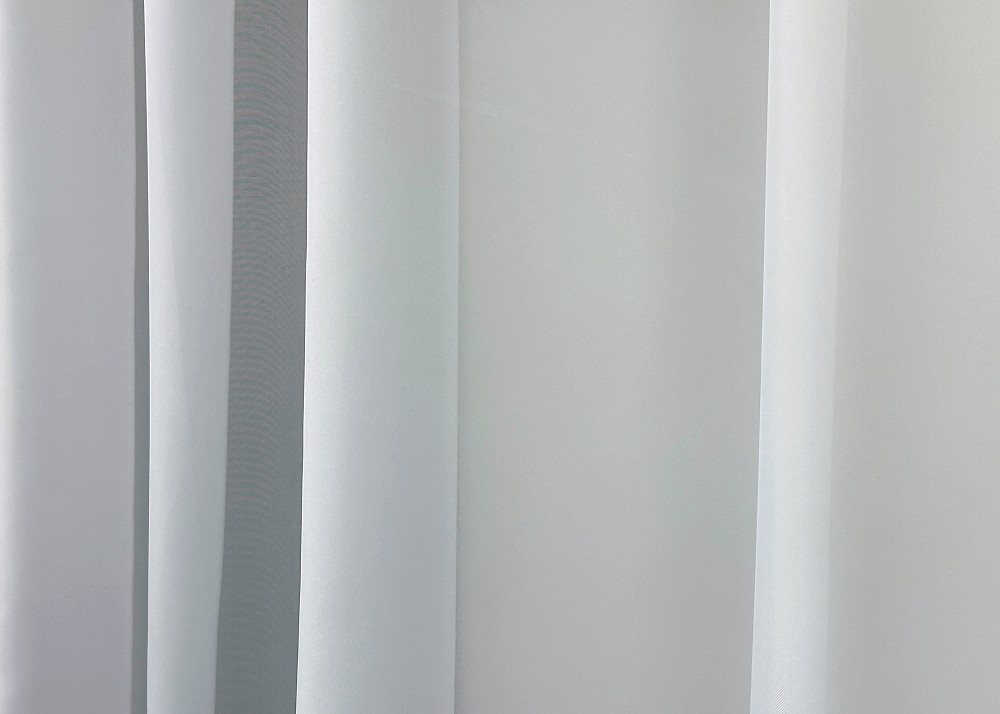 Кухонна тюль арка з ламбрекеном VR-Textil № 025к жовтий з білим 280х170 см (52-1218) Київ - фото 4