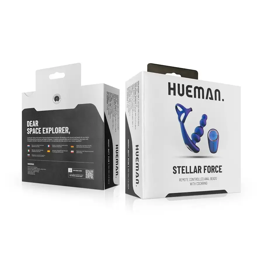 Анальний вібратор з ерекційним кільцем Hueman - Stellar Force Anal Beads with Cockring Львів - фото 8